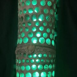 Green Table Topper with Roots